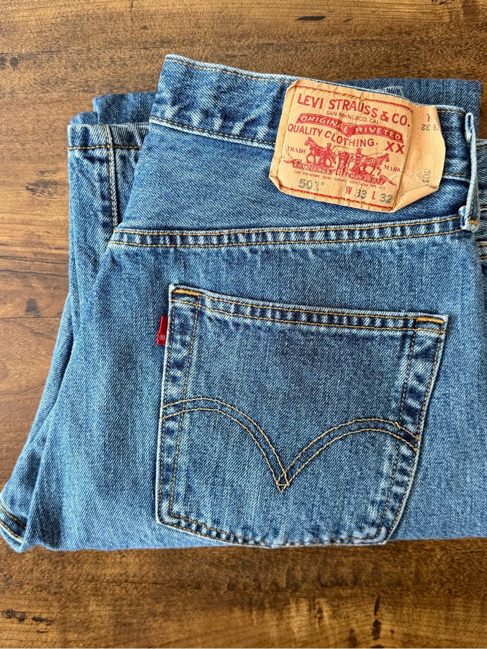 Vintage ‘06 Levi's Button Fly Jeans Medium Wash Denim Men's 32x32